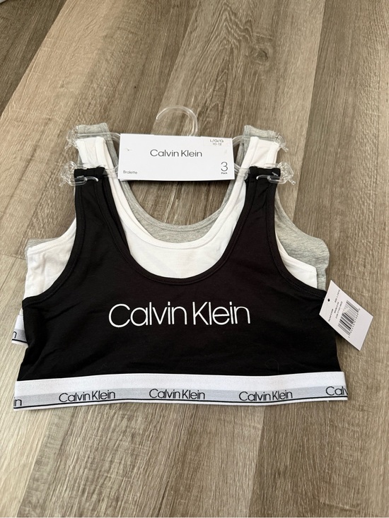 Calvin Klein Other - Calvin Klein 3-Pack Scoop Bralette Set - Black, White, Gray